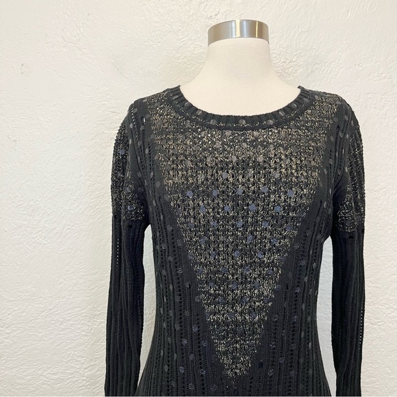 J. Peterman Small Sweater Dress Black Long Sleeve S - Picture 3 of 13